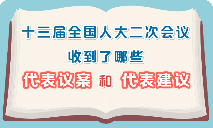 十三届全国人大二次会议收到了哪些代表议案和代表建议